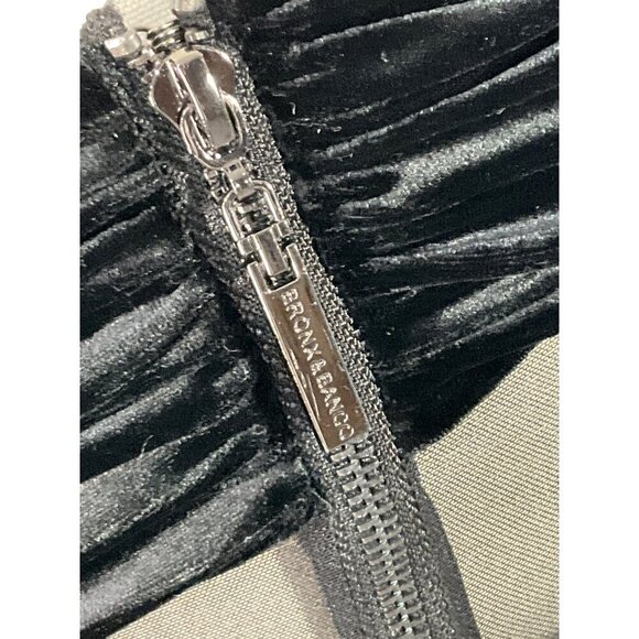 Bronx and Banco Gina Gown in Black Small New Womens Velvet Long Maxi Dress - Picture 7 of 16